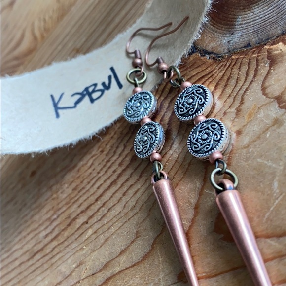 upcycled earrings FREE WITH A PURCHASE - Picture 3 of 13